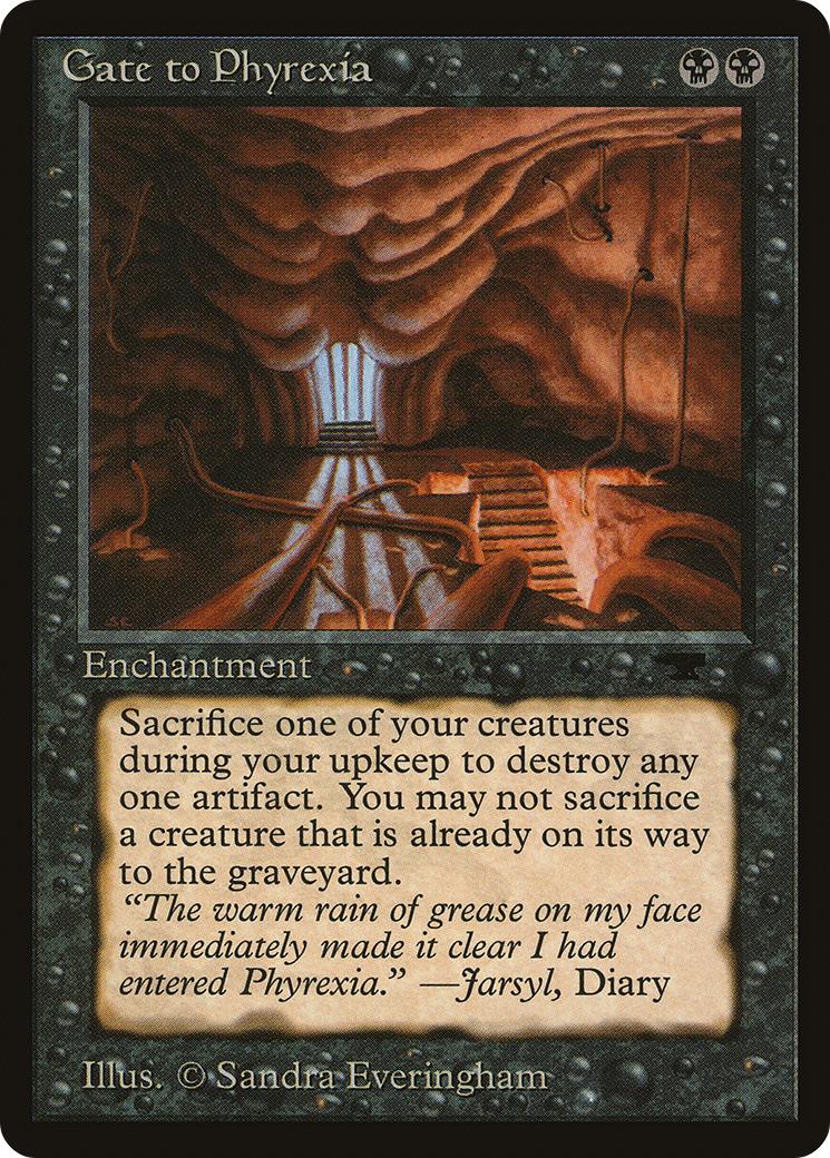 Gate to Phyrexia (ATQ-016) [Oldschool] Antiquities MTG Single Wizards of the Coast