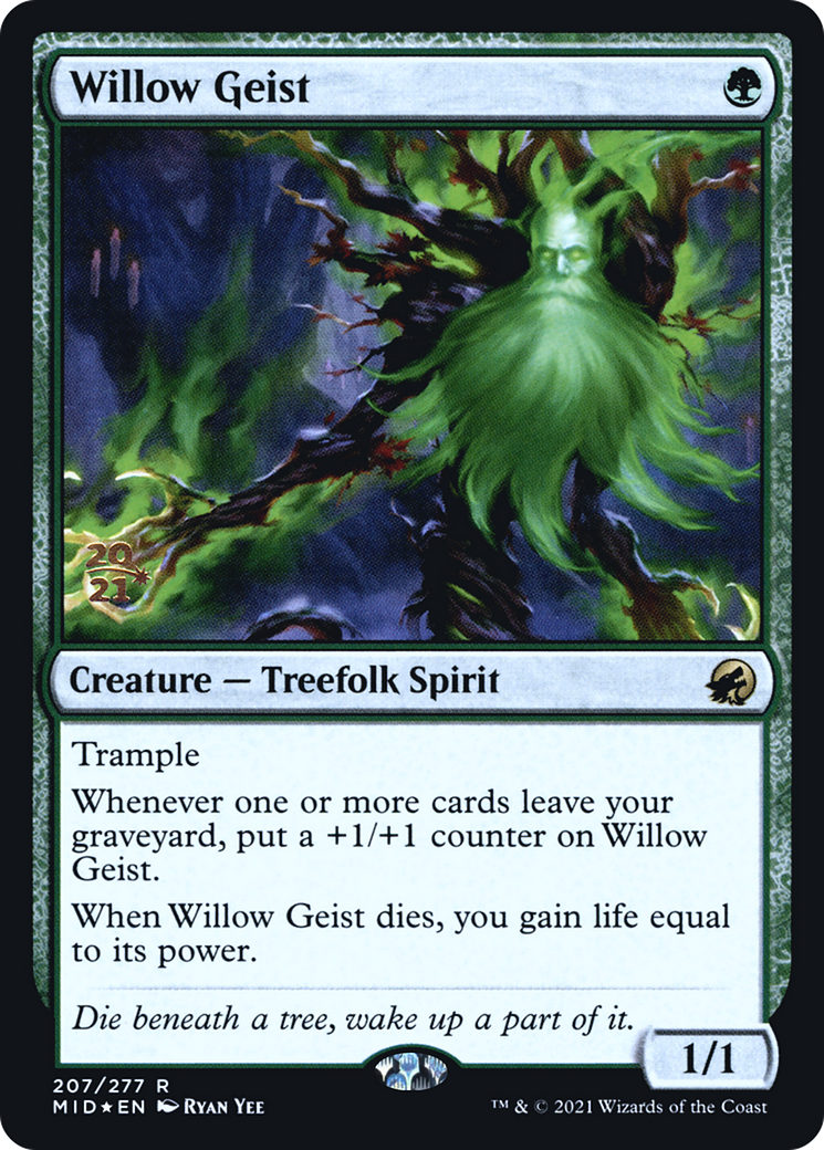 Willow Geist (PRE-207) [Innistrad: Midnight Hunt Promos] Foil MTG Single Wizards of the Coast