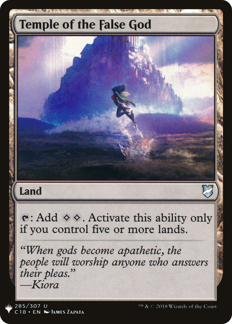 Temple of the False God (LIST-C18-285) [Mystery Booster] The List MTG Single Wizards of the Coast