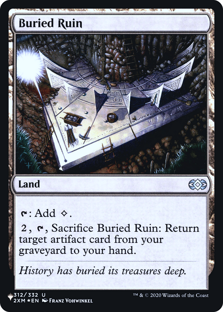 Buried Ruin (LIST-312) [Mystery Booster] The List Foil MTG Single Wizards of the Coast