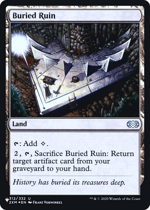 Buried Ruin (LIST-312) [Mystery Booster] The List Foil MTG Single Wizards of the Coast