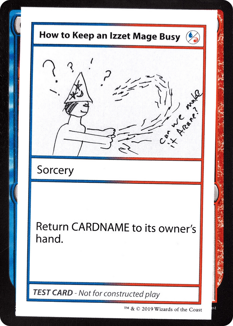 How to Keep an Izzet Mage Busy (CMB1-093) [Mystery Booster] Playtest Cards 2021 MTG Single Wizards of the Coast