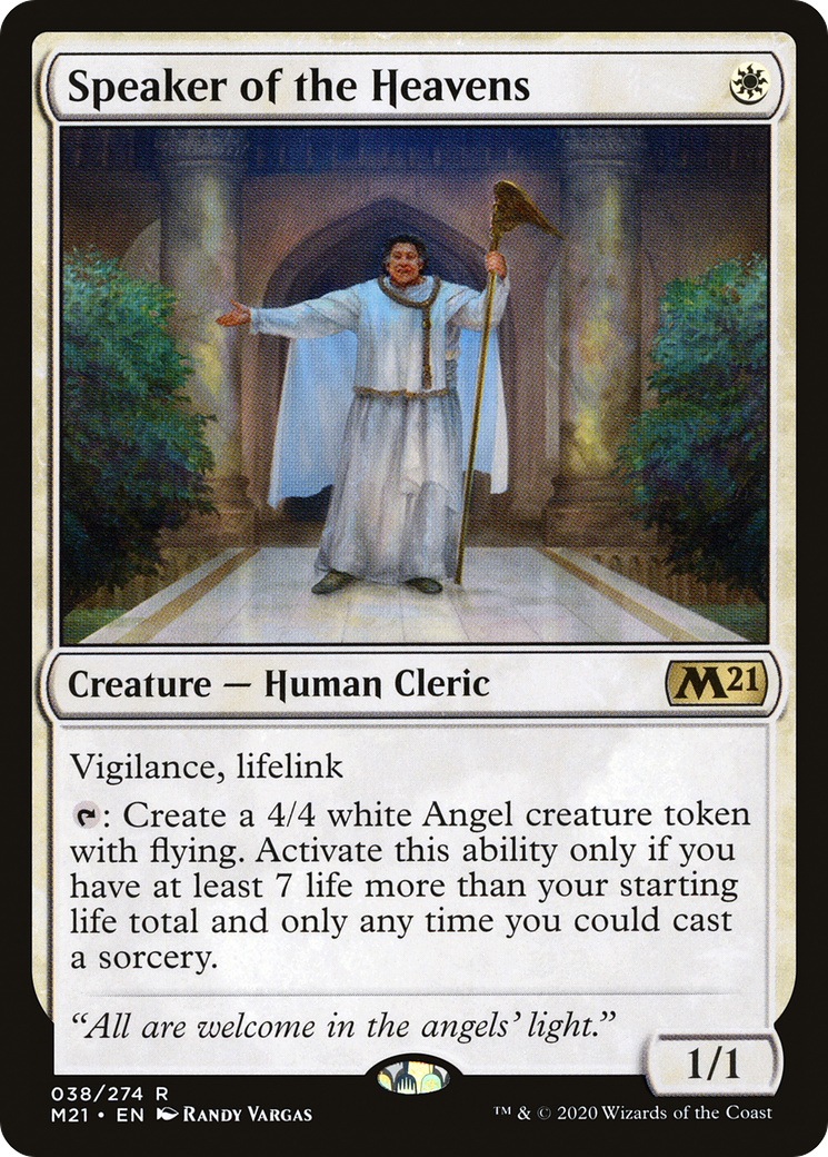 Speaker of the Heavens (M21-038) [Core Set 2021] Foil MTG Single Wizards of the Coast