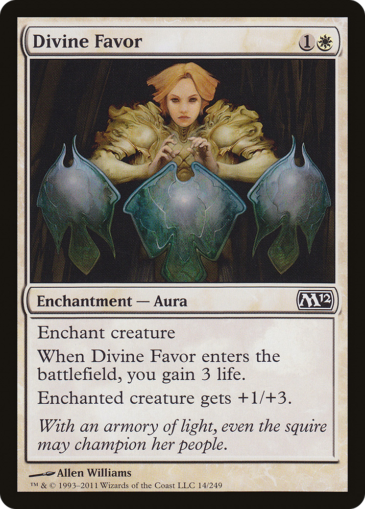 Divine Favor (M12-014) [Magic 2012] MTG Single Wizards of the Coast