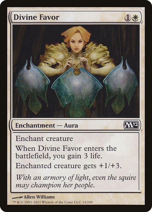 Divine Favor (M12-014) [Magic 2012] MTG Single Wizards of the Coast