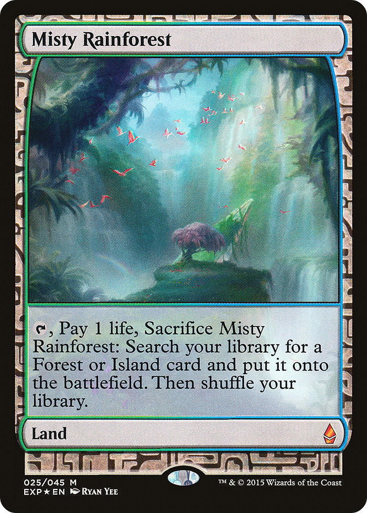 Misty Rainforest (EXP-025) [Zendikar Expeditions] Foil MTG Single Wizards of the Coast