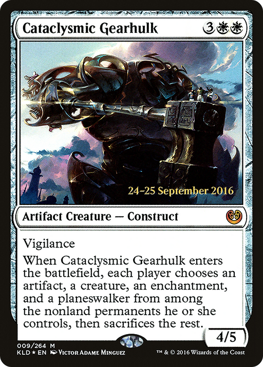 Cataclysmic Gearhulk (PRE-009) [Kaladesh Promos] Foil MTG Single Wizards of the Coast