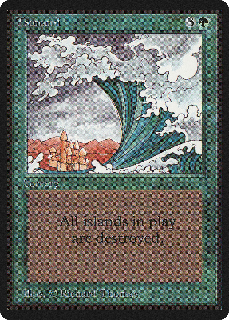 Tsunami (LEB-) [Oldschool] Limited Edition Beta MTG Single Wizards of the Coast