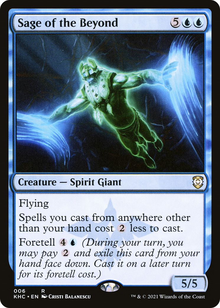 Sage of the Beyond (KHC-006) [Kaldheim Commander] MTG Single Wizards of the Coast