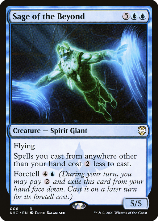 Sage of the Beyond (KHC-006) [Kaldheim Commander] MTG Single Wizards of the Coast