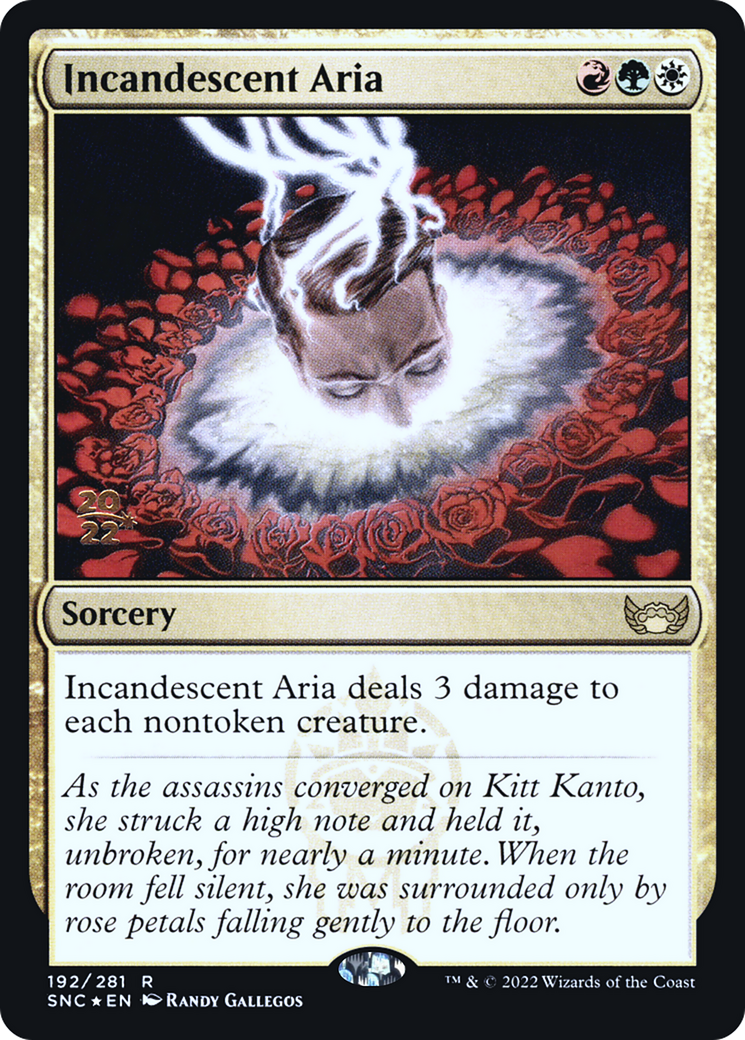Incandescent Aria (PRE-192S) [Streets of New Capenna Promos] Foil MTG Single Wizards of the Coast