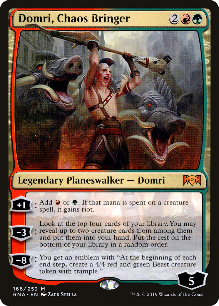 Domri, Chaos Bringer (RNA-166) [Ravnica Allegiance] MTG Single Wizards of the Coast