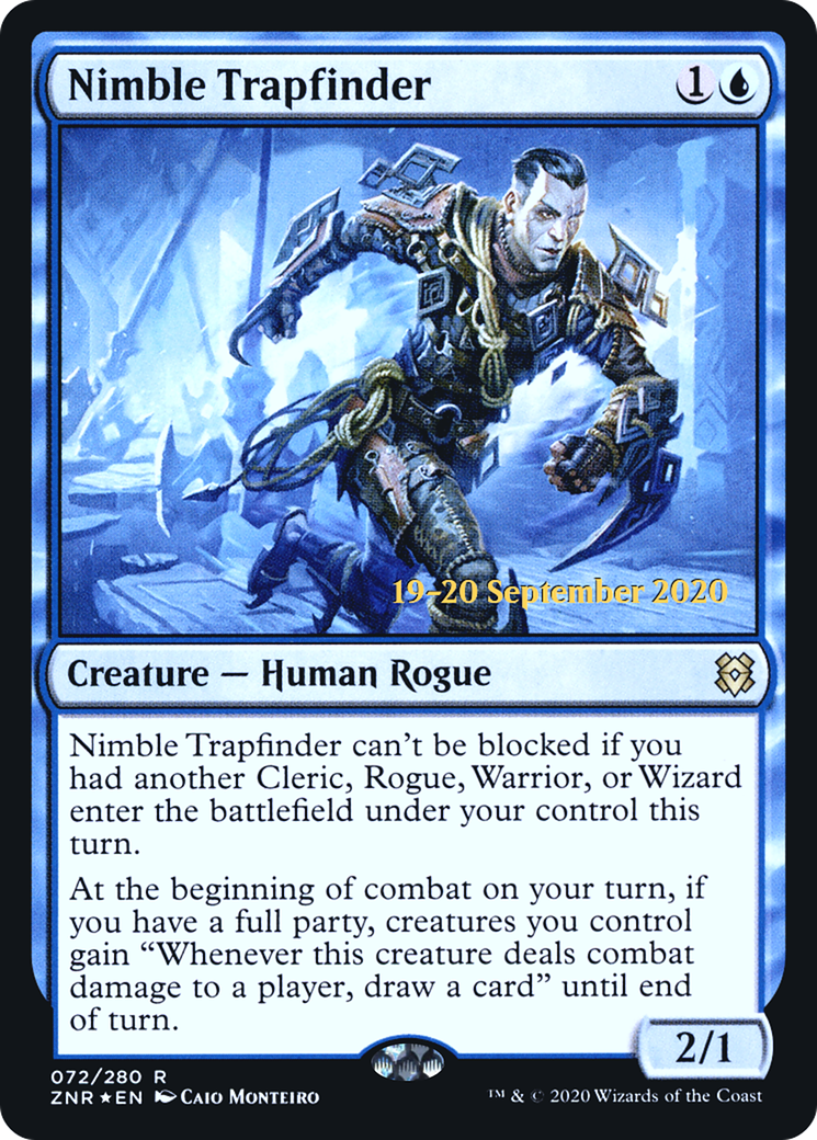 Nimble Trapfinder (PRE-072) [Zendikar Rising Promos] Foil MTG Single Wizards of the Coast