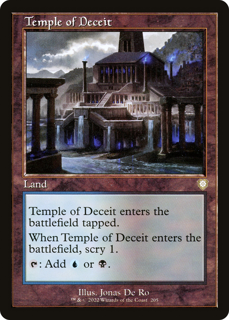 Temple of Deceit (BRC-205) [The Brothers' War Commander] MTG Single Wizards of the Coast