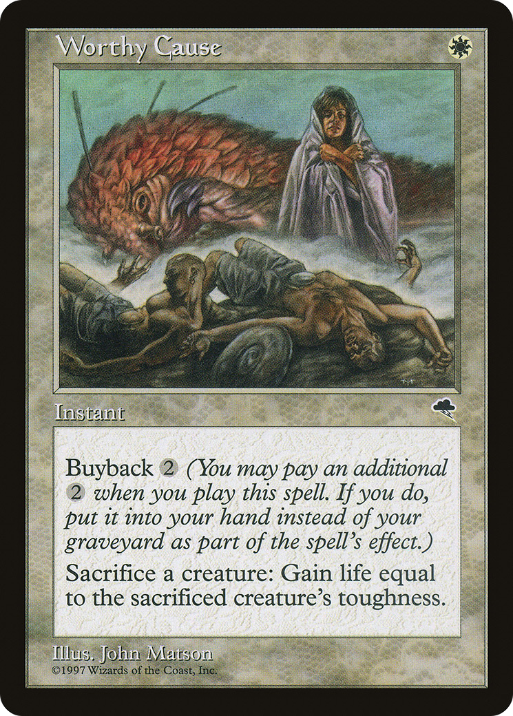 Worthy Cause (TMP-053) [Tempest] MTG Single Wizards of the Coast