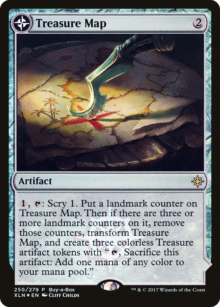 Treasure Map // Treasure Cove (Buy-A-Box) [Ixalan Treasure Chest] MTG Single Magic: The Gathering