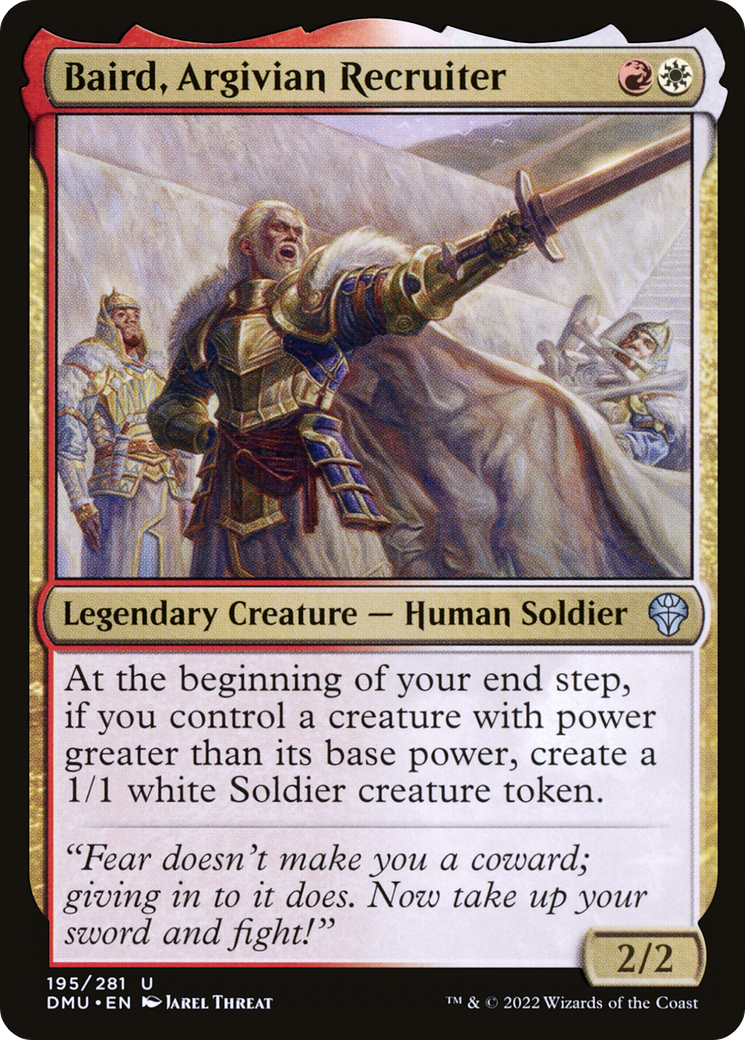 Baird, Argivian Recruiter (DMU-195) [Dominaria United] Foil MTG Single Wizards of the Coast