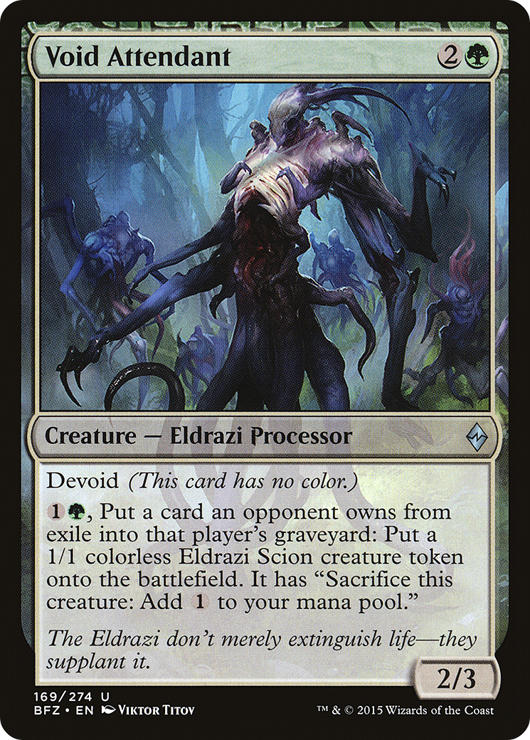 Void Attendant (BFZ-169) [Battle for Zendikar] Foil MTG Single Wizards of the Coast