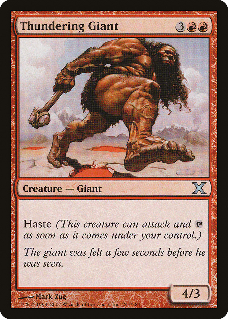 Thundering Giant (10E-243) [Tenth Edition] MTG Single Wizards of the Coast