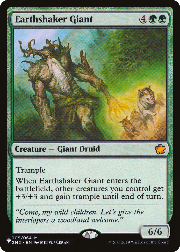 Earthshaker Giant (LIST-005/064) [Mystery Booster] The List MTG Single Wizards of the Coast