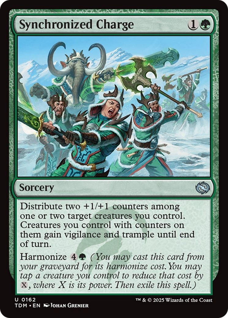 Synchronized Charge (TDM-162) [Tarkir: Dragonstorm] Foil MTG Single Wizards of the Coast