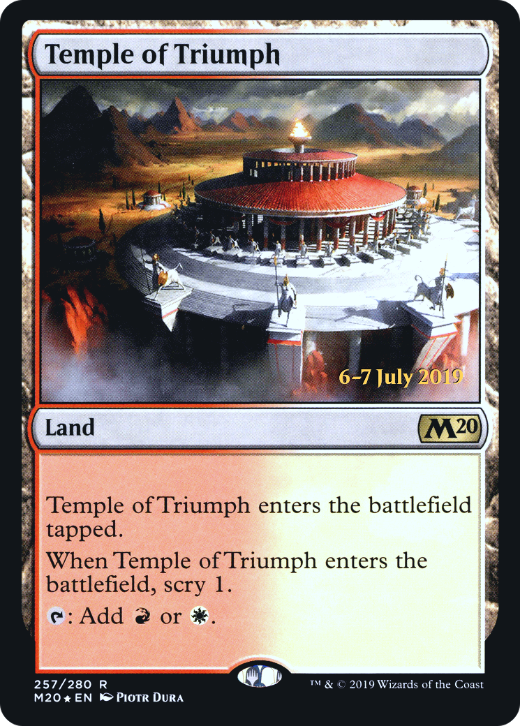 Temple of Triumph (M20) (PRE-257) [Core Set 2020 Promos] Foil MTG Single Wizards of the Coast
