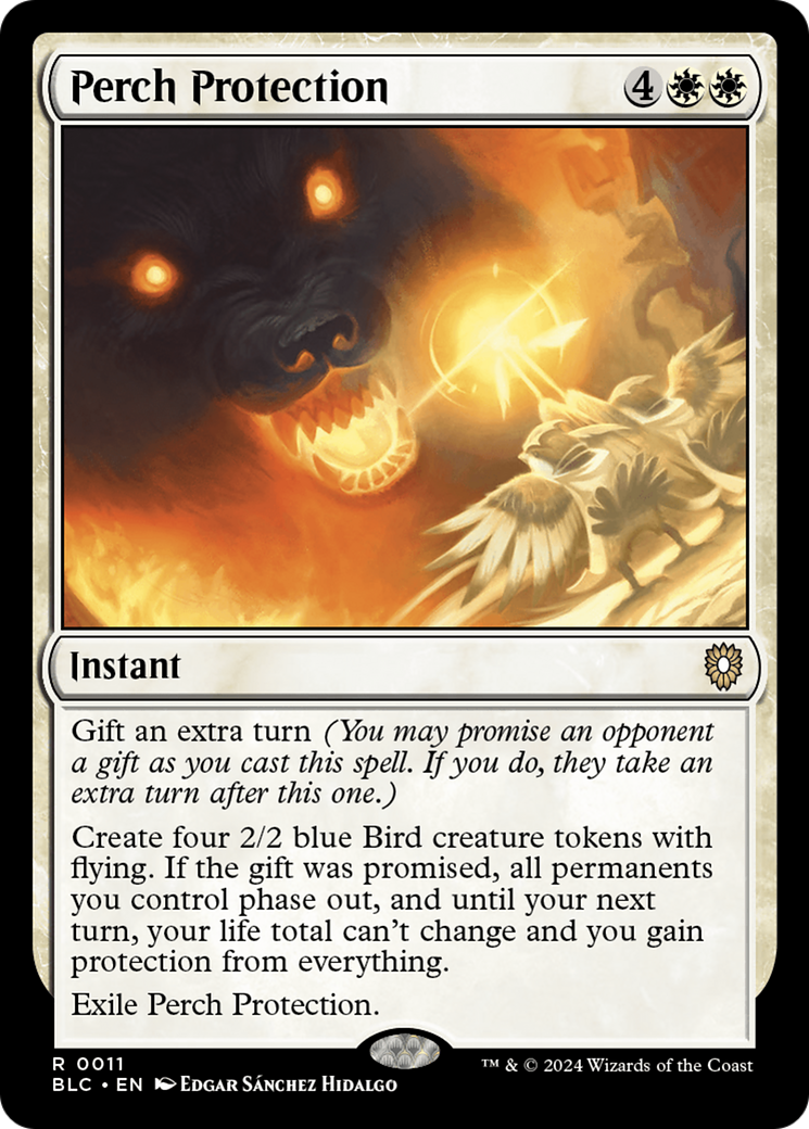 Perch Protection (BLC-011) [Bloomburrow Commander] MTG Single Wizards of the Coast