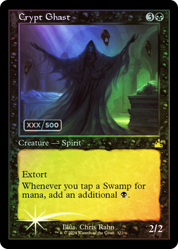 Crypt Ghast (Serial Numbered) (RVR-322) [Ravnica Remastered] Foil MTG Single Wizards of the Coast
