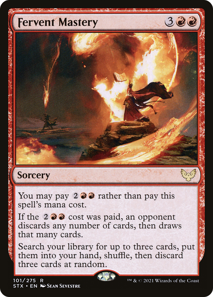 Fervent Mastery (STX-101) [Strixhaven: School of Mages] Foil MTG Single Wizards of the Coast