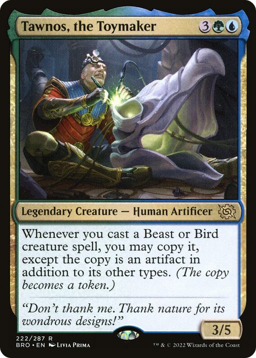 Tawnos, the Toymaker (BRO-222) [The Brothers' War] Foil MTG Single Wizards of the Coast