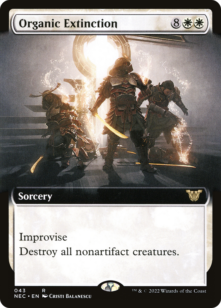 Organic Extinction (NEC-043) [Neon Dynasty Commander] (Extended Art) MTG Single Wizards of the Coast