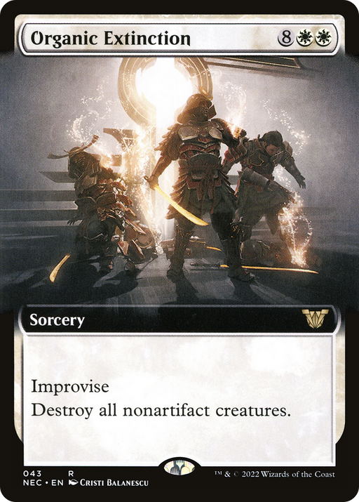 Organic Extinction (NEC-043) [Neon Dynasty Commander] (Extended Art) MTG Single Wizards of the Coast
