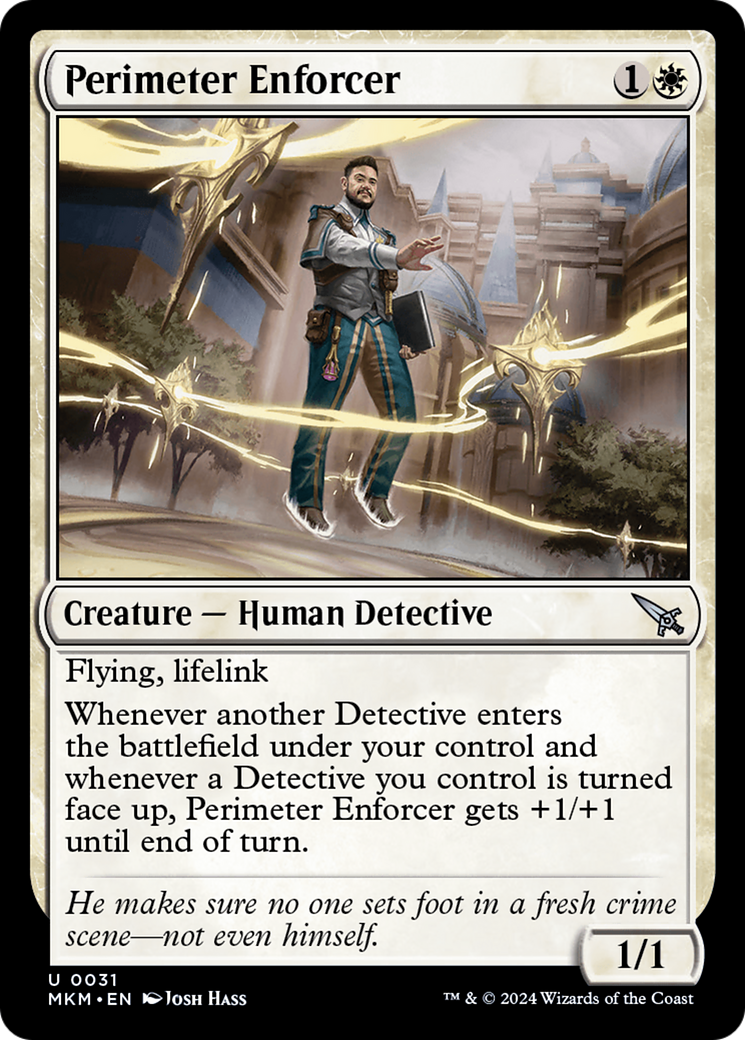 Perimeter Enforcer (MKM-031) [Murders at Karlov Manor] Foil MTG Single Murders at Karlov Manor