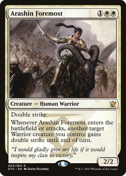 Arashin Foremost (DTK-003) [Dragons of Tarkir] MTG Single Wizards of the Coast