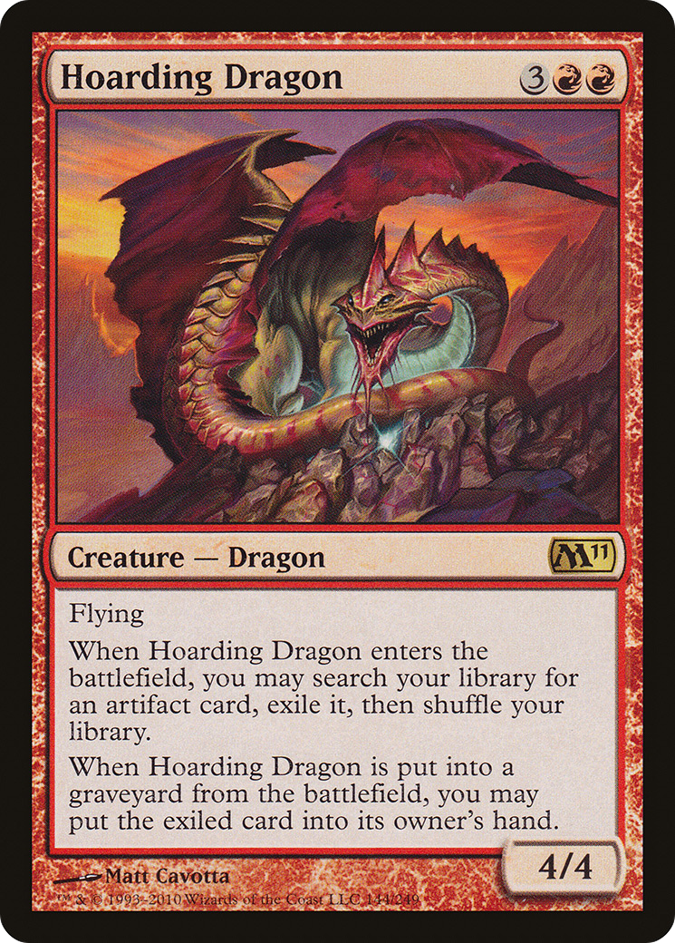 Hoarding Dragon (M11-144) [Magic 2011] Foil MTG Single Wizards of the Coast