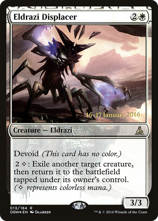Eldrazi Displacer (PRE-013) [Oath of the Gatewatch Promos] Foil MTG Single Wizards of the Coast
