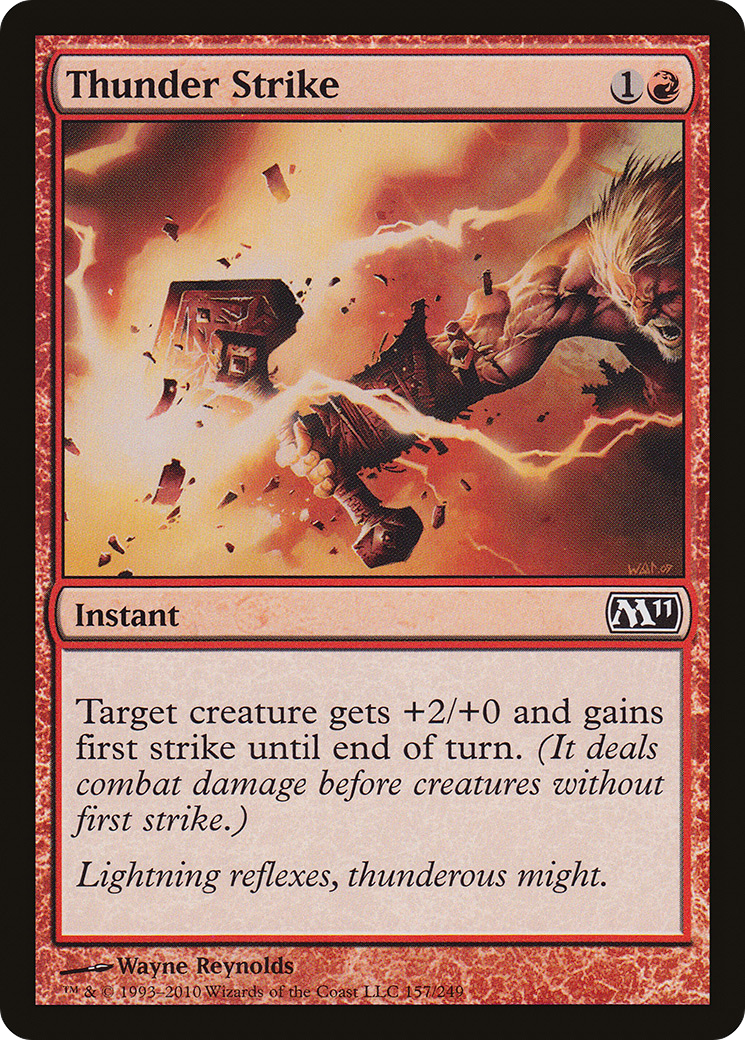 Thunder Strike (M11-157) [Magic 2011] MTG Single Wizards of the Coast
