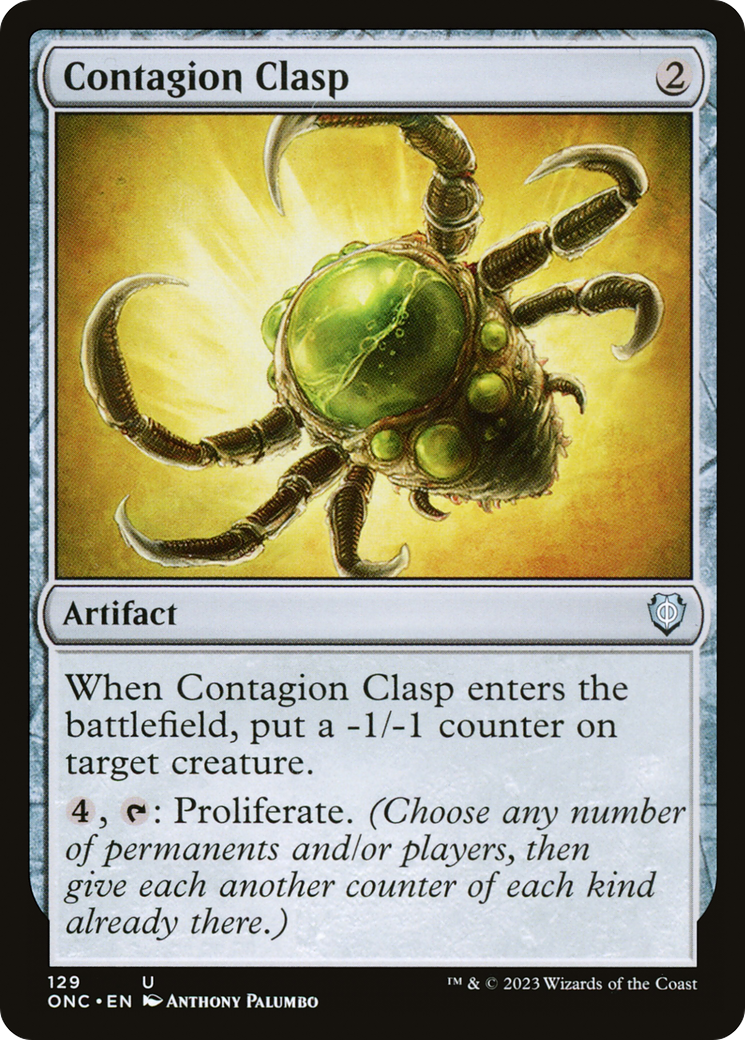 Contagion Clasp (ONC-129) [Phyrexia: All Will Be One Commander] MTG Single Wizards of the Coast