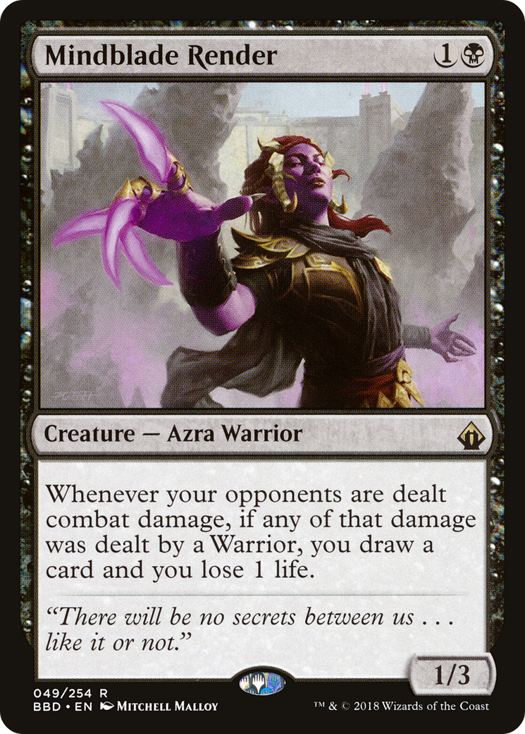 Mindblade Render (BBD-049) [Battlebond] Foil MTG Single Wizards of the Coast