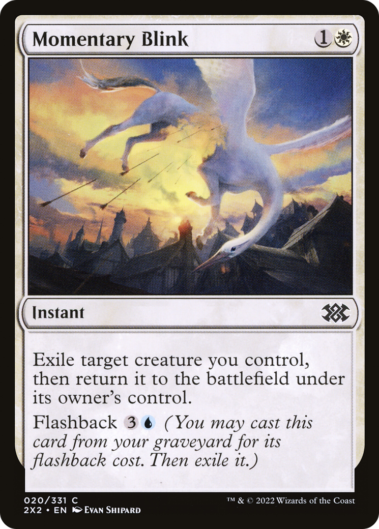 Momentary Blink (2X2-020) [Double Masters 2022] Foil MTG Single Wizards of the Coast