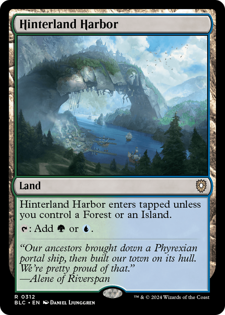 Hinterland Harbor (BLC-312) [Bloomburrow Commander] MTG Single Wizards of the Coast