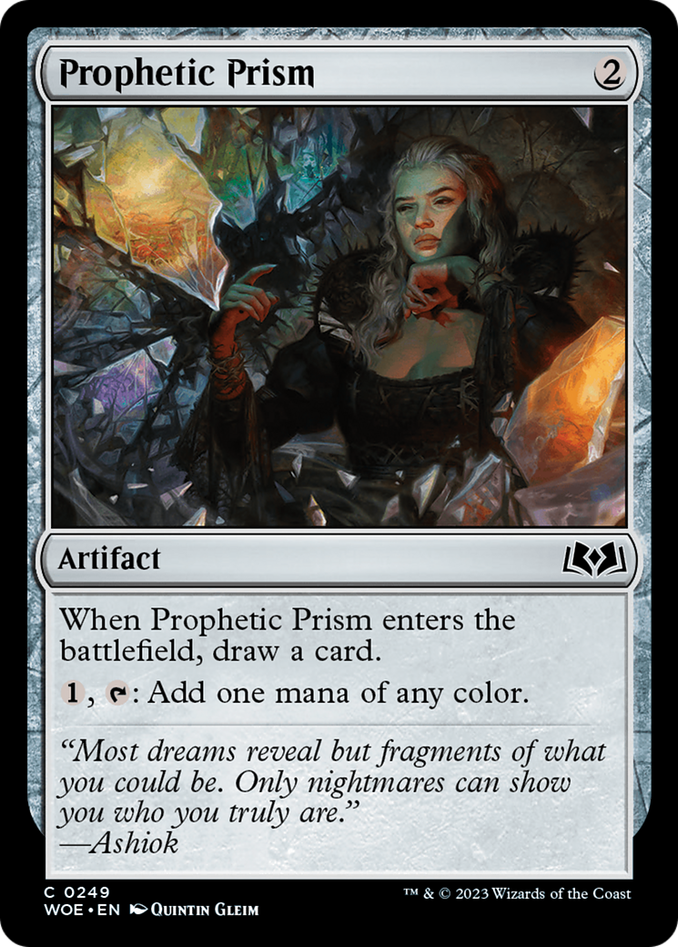 Prophetic Prism (WOE-249) [Wilds of Eldraine] Foil MTG Single Wizards of the Coast