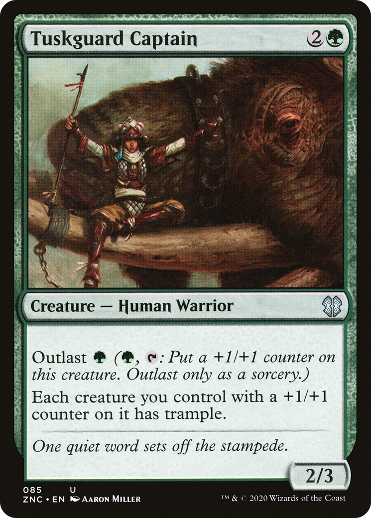 Tuskguard Captain (ZNC-085) [Zendikar Rising Commander] MTG Single Wizards of the Coast