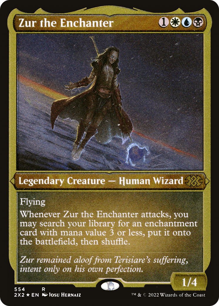 Zur the Enchanter (Foil Etched) (2X2-554) [Double Masters 2022] Foil MTG Single Wizards of the Coast