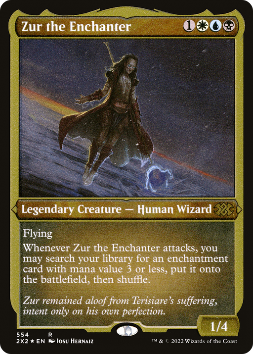 Zur the Enchanter (Foil Etched) (2X2-554) [Double Masters 2022] Foil MTG Single Wizards of the Coast