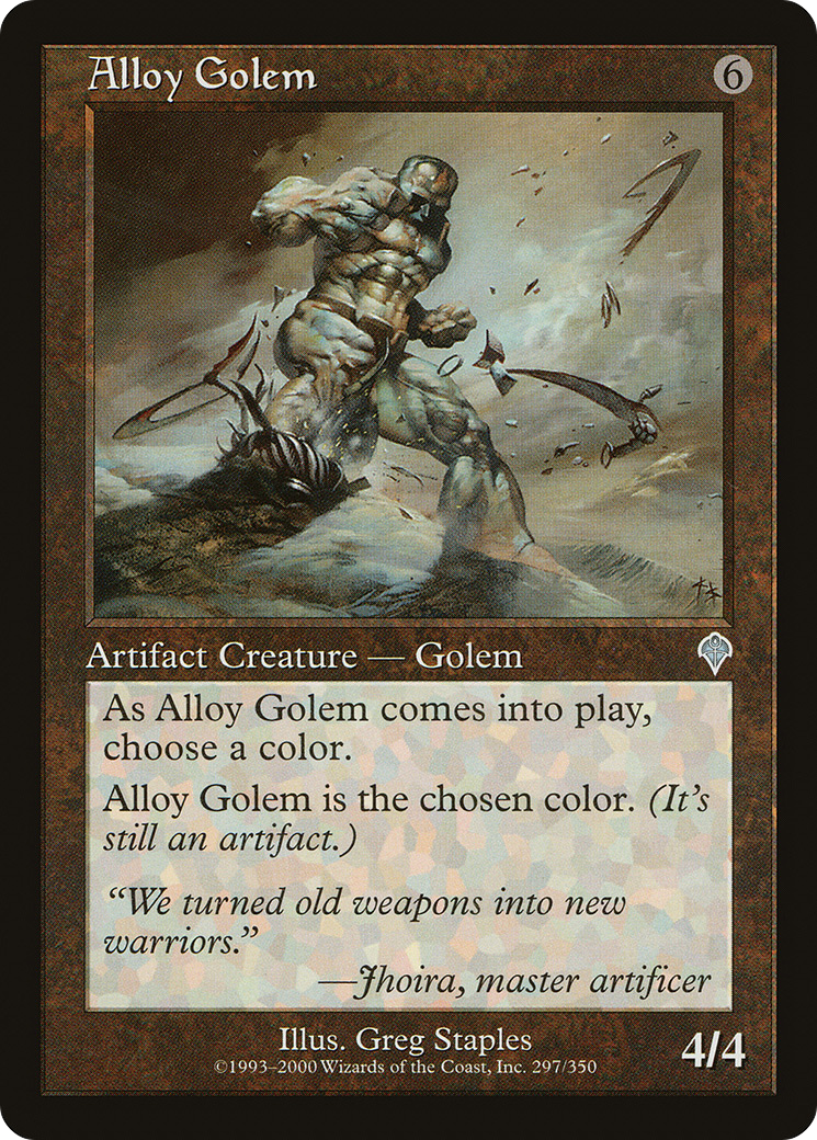 Alloy Golem (INV-297) [Invasion] Foil MTG Single Wizards of the Coast