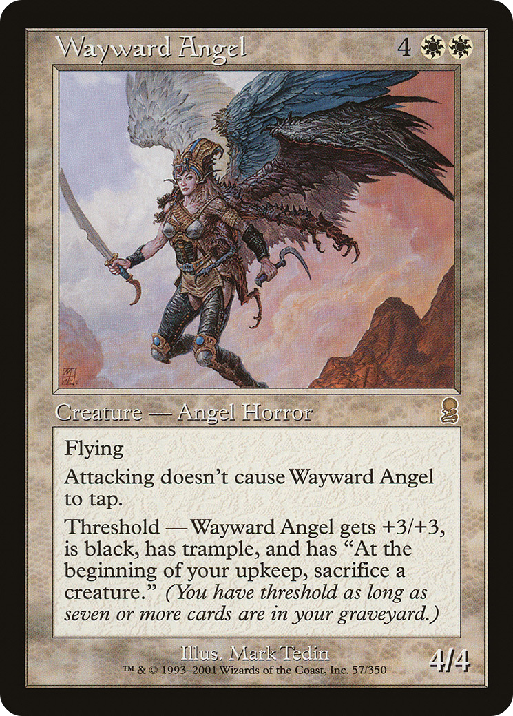 Wayward Angel (ODY-057) [Odyssey] Foil MTG Single Wizards of the Coast