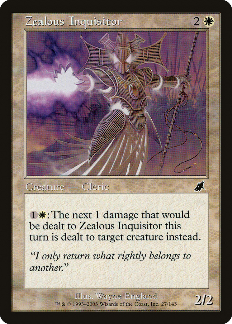 Zealous Inquisitor (SCG-027) [Scourge] Foil MTG Single Wizards of the Coast