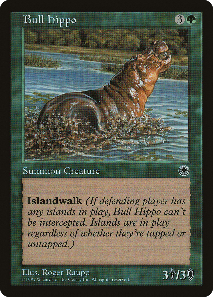 Bull Hippo (POR-160D) [Misc] Portal MTG Single Wizards of the Coast