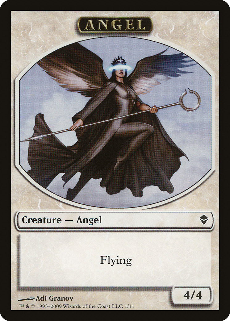 Angel Token (ZEN-001) [Tokens] Zendikar Tokens MTG Single Wizards of the Coast